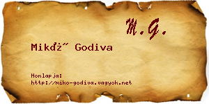 Mikó Godiva névjegykártya